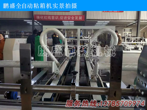 客戶參觀全自動粘箱機(jī)